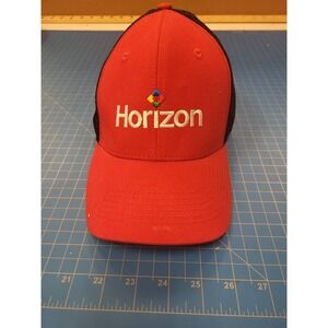 Horizon Indie Caps Hat Red Black Mesh Back Adjustable Baseball Cap